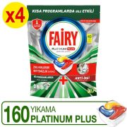 Fairy Platinum Plus Bulaşık Makinesi Deterjanı Tableti / Kapsülü 160 Yıkama