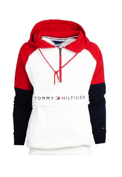 Tommy Hilfiger Erkek Sweatshirt Yandan Cepli Yarım Fermuarlı Kapşonlu Organik Pamuk//Regular Fit Erkek Sweatshirt Yandan Cepli Yarım Fermuarlı Kapşonlu Organik Pamuk