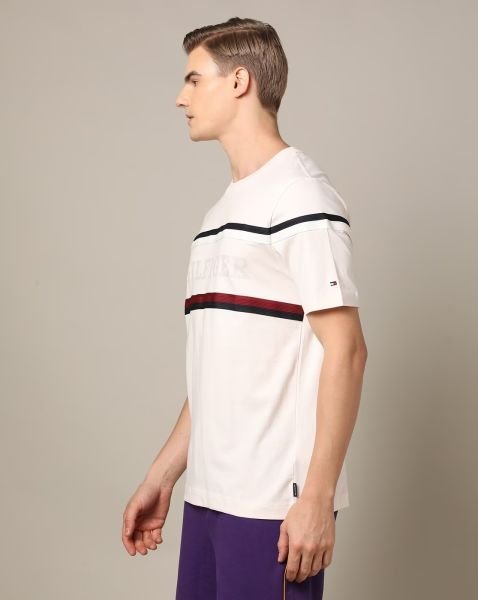 Tommy Hilfiger  HILFIGER MONOTYPE GLOBAL STRIPE T-SHIRT Regular Fit