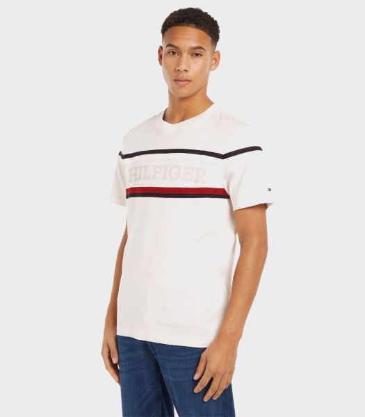 Tommy Hilfiger  HILFIGER MONOTYPE GLOBAL STRIPE T-SHIRT Regular Fit