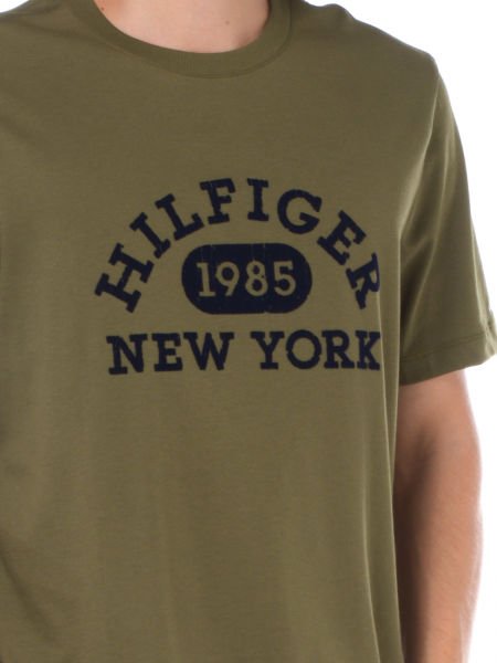 Tommy Hilfiger Monotype College Logo T-Shirt Organik Pamuk
