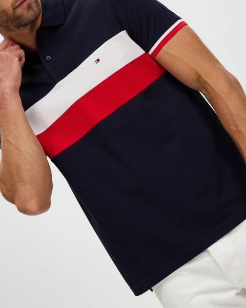 Tommy Hilfiger Regular Fit Colourblock Polo Yaka T-Shirt