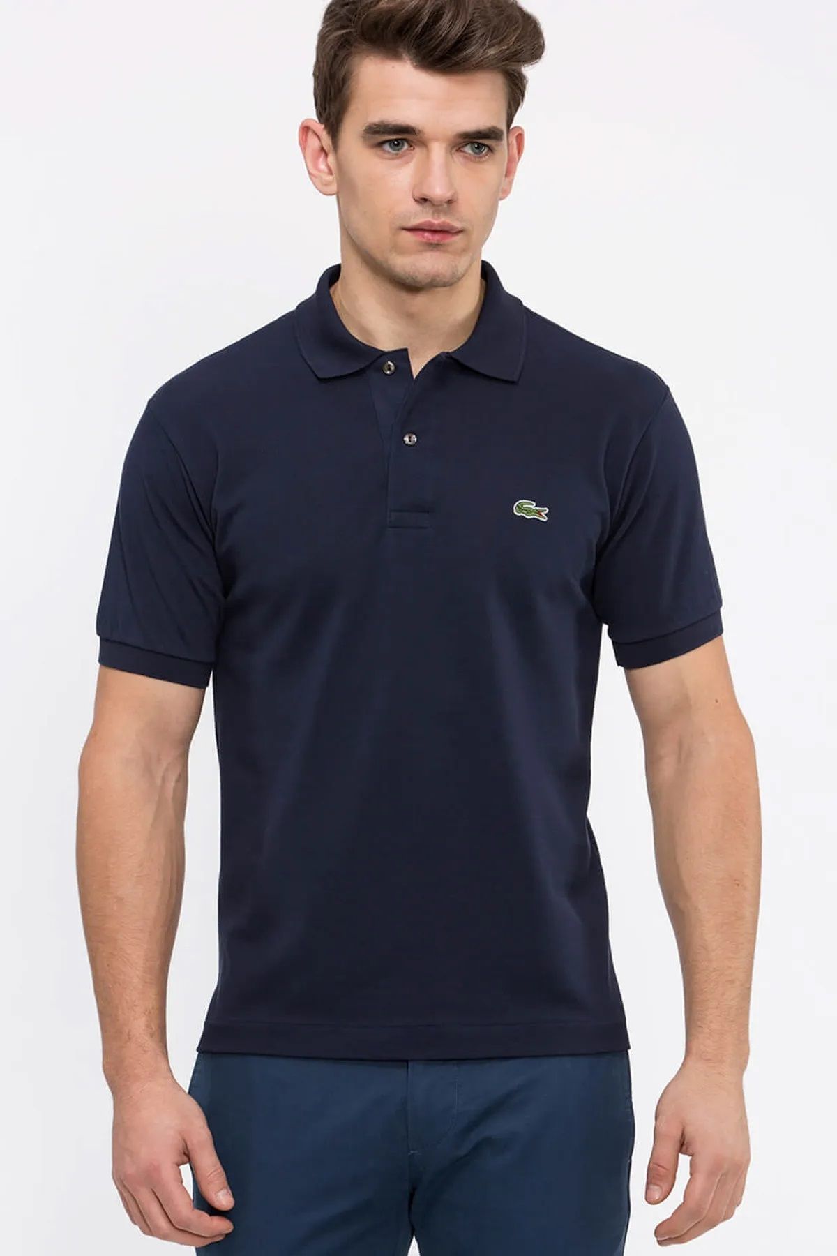 Erkek Polo Yaka T-shirt L1212 Lacivert