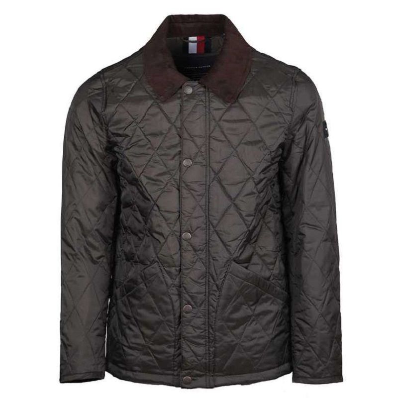 Tommy Hilfiger Erkek Quilted Barn Capitone Spor Ceket //Mont //GENİŞ KALIP//HAKİ