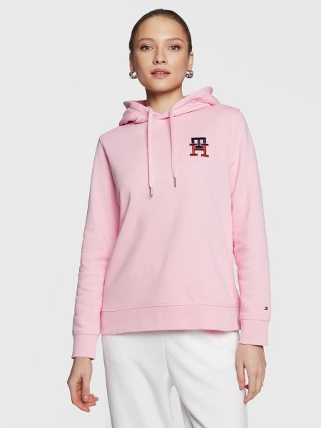 Tommy Hilfiger MONOGRAM HOODIE DESERT SKY BAYAN SWEATSHİT