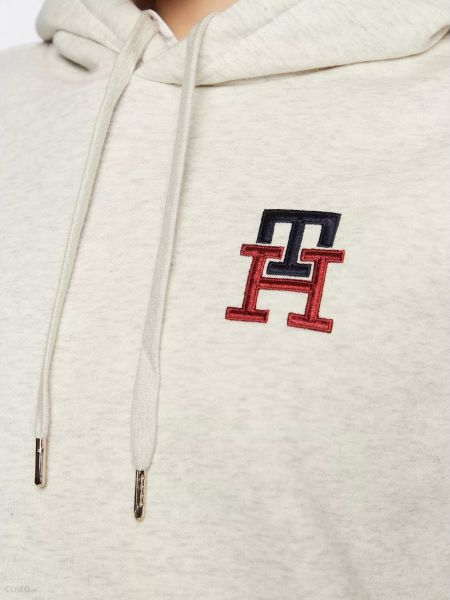 Tommy Hilfiger MONOGRAM HOODIE DESERT SKY BAYAN SWEATSHİT