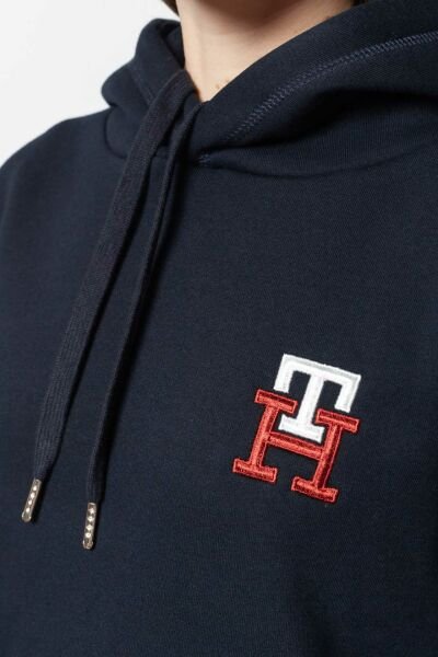 Tommy Hilfiger MONOGRAM HOODIE DESERT SKY BAYAN SWEATSHİT