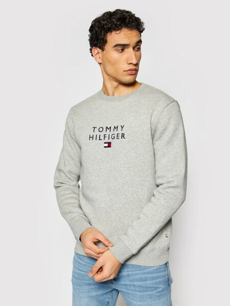 Tommy Hilfiger Erkek Sweatshirt Bayrak Logo Regular Fit