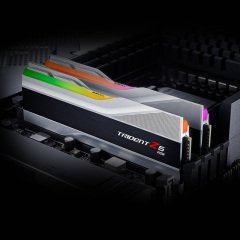 G.SKILL Trident Z5 RGB Silver DDR5-6000Mhz CL30 32GB (2x16GB) DUAL (30-40-40-96) 1.35V Bellek Kiti