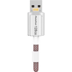 PhotoFast MemoriesCable GEN3 128GB Lightning / USB 3.0 Şarj Kablolu i-FlashDrive (Gümüş)