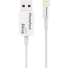 PhotoFast Photo Backup Cable 64GB Lightning / USB 3.0 Şarj Kablolu i-FlashDrive