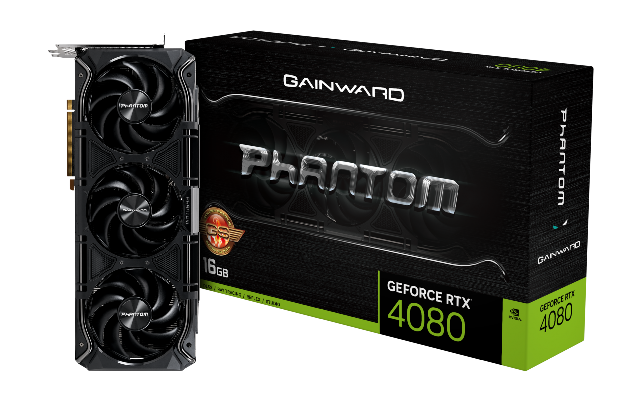 GAINWARD RTX 4080 PHANTOM GS 16GB GDDR6X 256 Bit RGB LED Nvidia Ekran Kartı