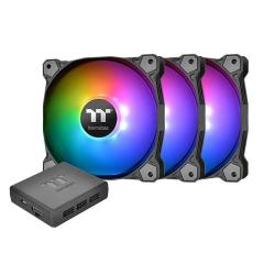 Thermaltake Pure Plus Adreslenebilir 3x140mm RGB Led'li, Fan kontrollü, Kasa&Radyatör Fanı
