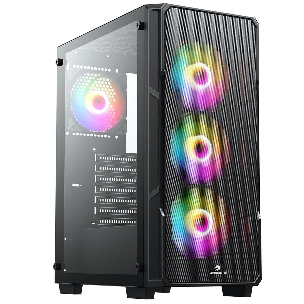 GameBooster GB-X223B  4xRGB Fanlı Mesh Midtower Kasa