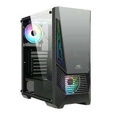 PowerBoost VK-G2051S 500W USB 3.0 ATX ARGB Fan & Strip Siyah Kasa