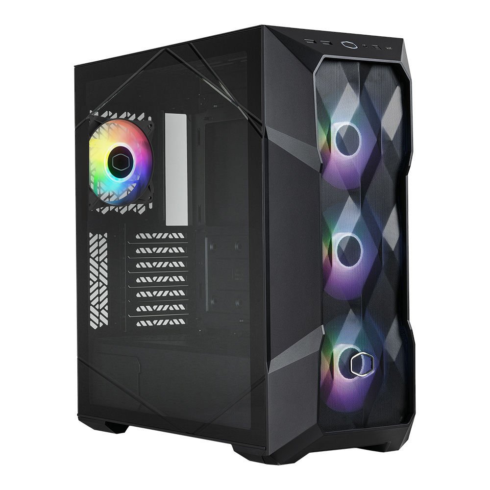 CoolerMaster MasterBox TD500 V2 Siyah TG 700W 80+ ARGB 4x120mm Fanlı, Kristal Mesh Ön panelli MidTower Kasa