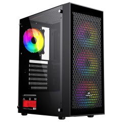 GameBooster GB-PW909B 80+ 550w USB 3.0 ATX Mesh Fixed RGB Fanlı Siyah Kasa