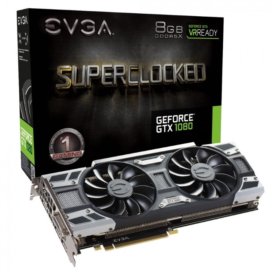 EVGA GTX 1080 8GB GDDR5X 256bit SuperClocked  ACX 3.0+ Nvidia Ekran Kartı