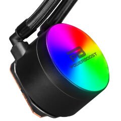 PowerBoost NOBLE 120 Rainbow Fanlı 120mm Intel 1700/AMD AM5 Serisi Uyumlu Sıvı Soğutma Sistemi