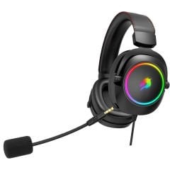 GameBooster H44 RGB USB 7.1 Siyah Profesyonel Oyuncu Kulaklığı