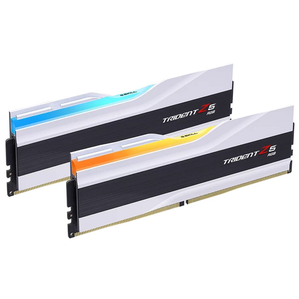 G.Skill  GSKILL Trident Z5 RGB Beyaz DDR5-6000Mhz CL36 32GB (2x16GB) DUAL (36-36-36-96) 1.35V Bellek Kiti