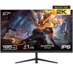 GameBooster GB-2720FQHD 27'' 165Hz 1ms IPS QHD 2560*1440 HDMI*2+DP*2 RGB Flat Gaming Monitör