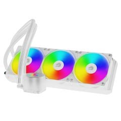 GameBooster TITAN 360 White Edition Rainbow Fanlı Intel 1700/ AMD AM5 Uyumlu 360mm Sıvı Soğutma Sistemi (Beyaz)