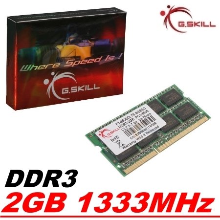 GSKILL Value DDR3-1333Mhz CL9 2GB SO-DIMM