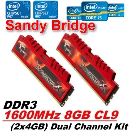 GSKILL Ripjaws DDR3-1600Mhz CL9 4GB (9-9-9-24) 1.5VUAL (9-9-9-24) Sandy Bridge/LGA1555 uyumlu