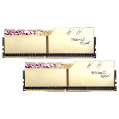 GSKILL TRIDENT Z ROYAL GOLD RGB LED DDR4-3000Mhz CL16 16GB (2X8GB) DUAL (16-18-18-38) 1.35V