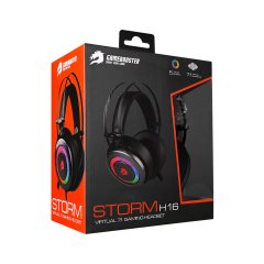 GameBooster Storm H16 5 Renk Rainbow Kısa Mikrofonlu Gri oyuncu kulaklığı