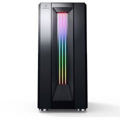 GameBooster GB-G3601B USB3.0 Siyah Rainbow RGB Fan Strip kasa (PSU Yok)