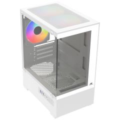 PowerBoost M5001W 500W 3*12cm Rainbow Fanlı USB 3.0 Seaview M-ATX Gaming Beyaz Kasa