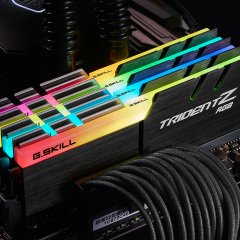 GSKILL Trident Z RGB DDR4-3600Mhz CL16 32GB (2X16GB) DUAL (16-19-19-39) 1,35V Bellek Kiti