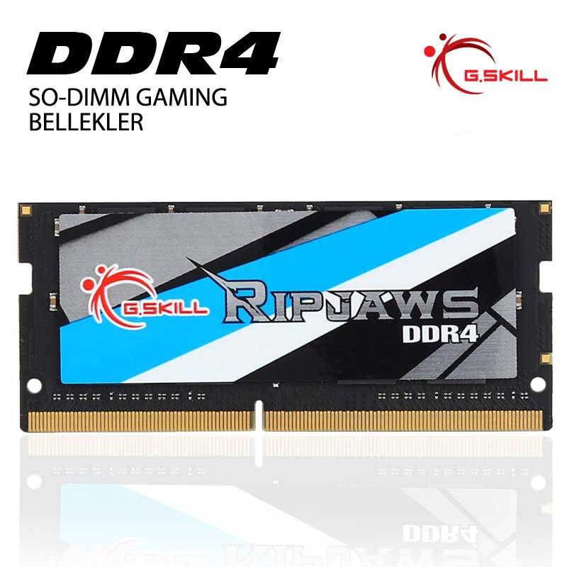 GSKILL Ripjaws DDR4-3200Mhz CL18 8GB SO-DIMM (18-18-18-43) 1.2V Bellek