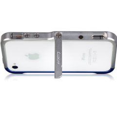 LUXA2 iPhone Alum Armor Aluminyum Kılıf - Mavi Gümüş