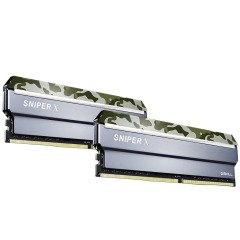 GSKILL SniperX Orman Kamuflaj DDR4-3000Mhz CL16 16GB (2X8GB) DUAL (16-18-18-38) 1.35V Bellek Kiti