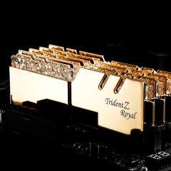 GSKILL Trident Z Royal Gold RGB DDR4-3600Mhz CL14 32GB (2X16GB) DUAL (14-14-14-34) 1,45V Bellek Kiti