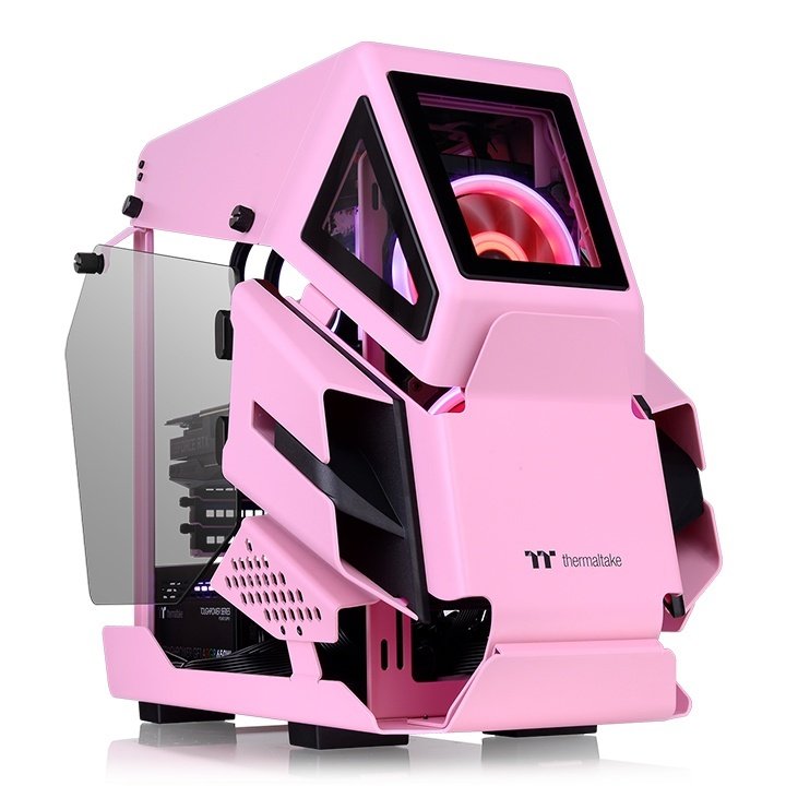 Thermaltake AH T200 Pink Tempered Glass Pencereli, Mikro ATX Oyuncu Kasası