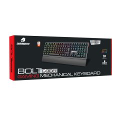 GameBooster G908 Bolt Rainbow Aydınlatmalı Red Switch Mekanik Bileklikli Oyun Klavyesi