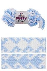 ALİZE PUFFY MORE 6266 BEBE MAVİ-BEYAZ