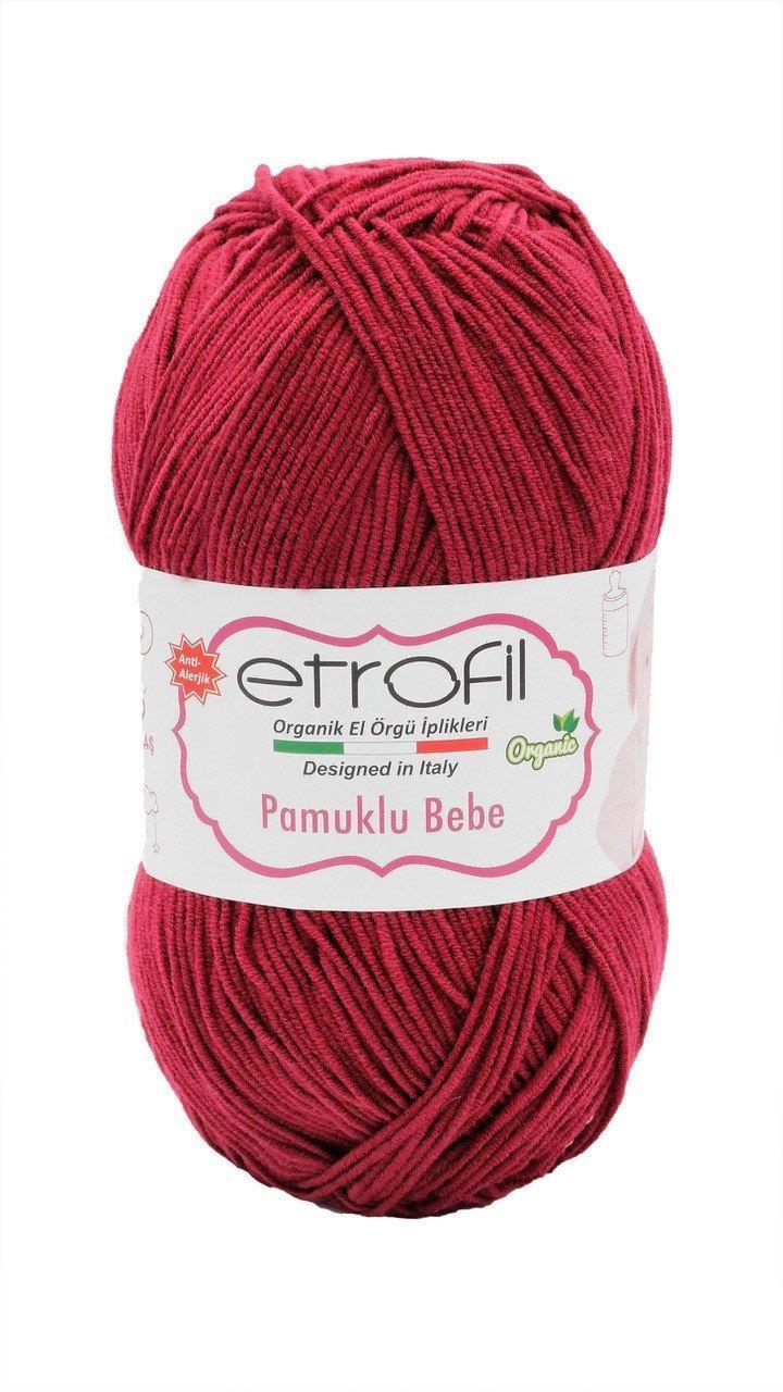 ETROFİL PAMUKLU BEBE BORDO 70397