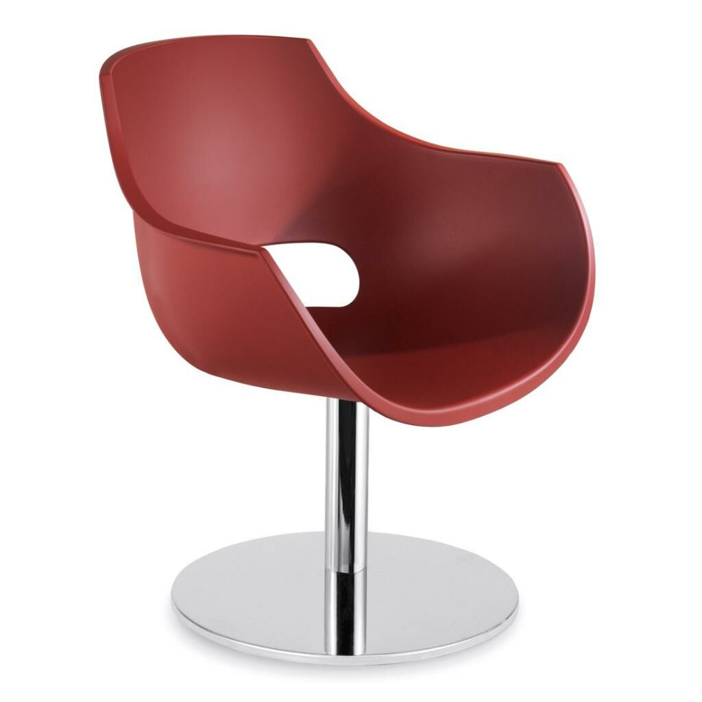 Opal-M Pro Koyu Kırmızı - Krom Kaplama Mutfak Sandalyesi PPT1345