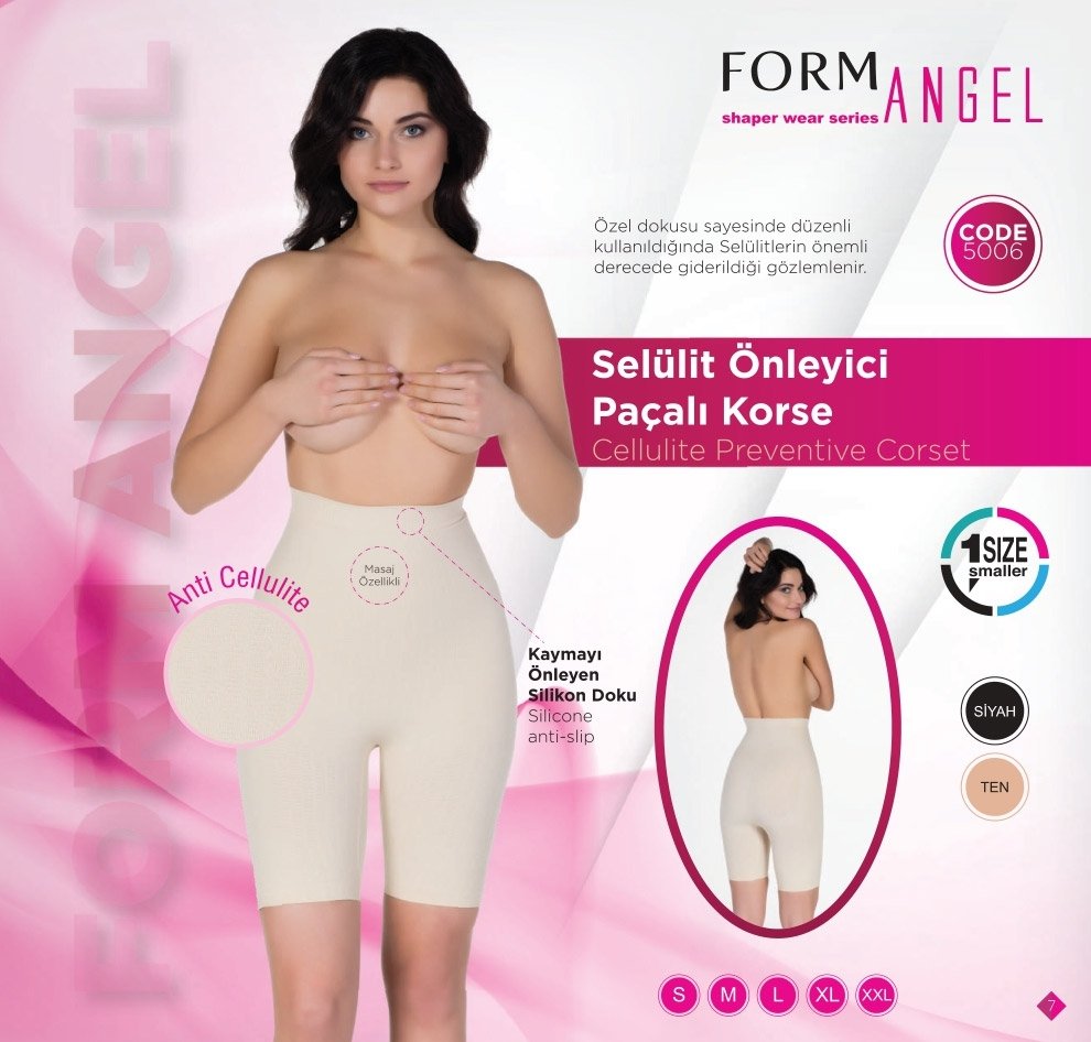 FORM ANGEL 5006 SELÜLİT ÖNLEYİCİ PAÇALI KORSE