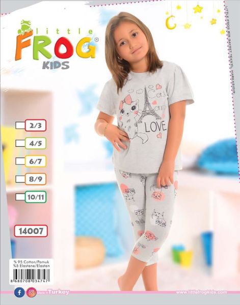 FROG 14007 KIZ ÇOCUK KISA KOL TAYTLI TK 3-11 YAŞ