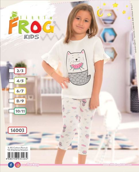 FROG 14003 KIZ ÇOCUK KISA KOL TAYTLI TK 3-11 YAŞ