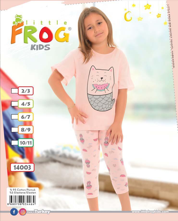 FROG 14003 KIZ ÇOCUK KISA KOL TAYTLI TK 3-11 YAŞ