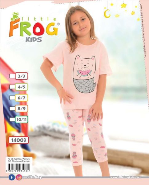 FROG 14003 KIZ ÇOCUK KISA KOL TAYTLI TK 3-11 YAŞ