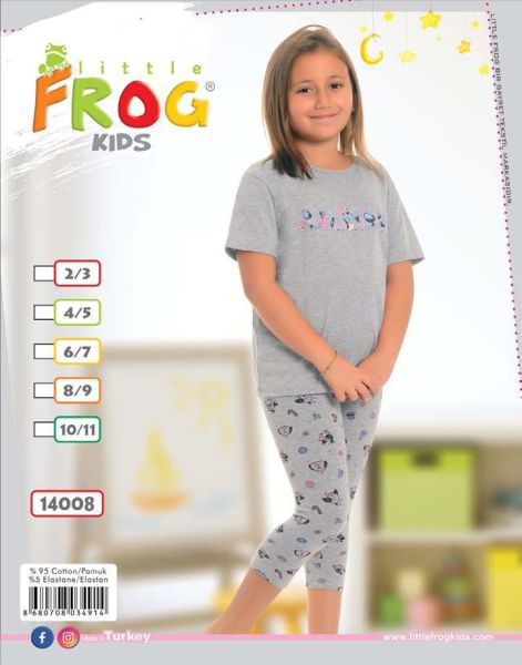 FROG 14008 KIZ ÇOCUK KISA KOL TAYTLI TK 3-11 YAŞ