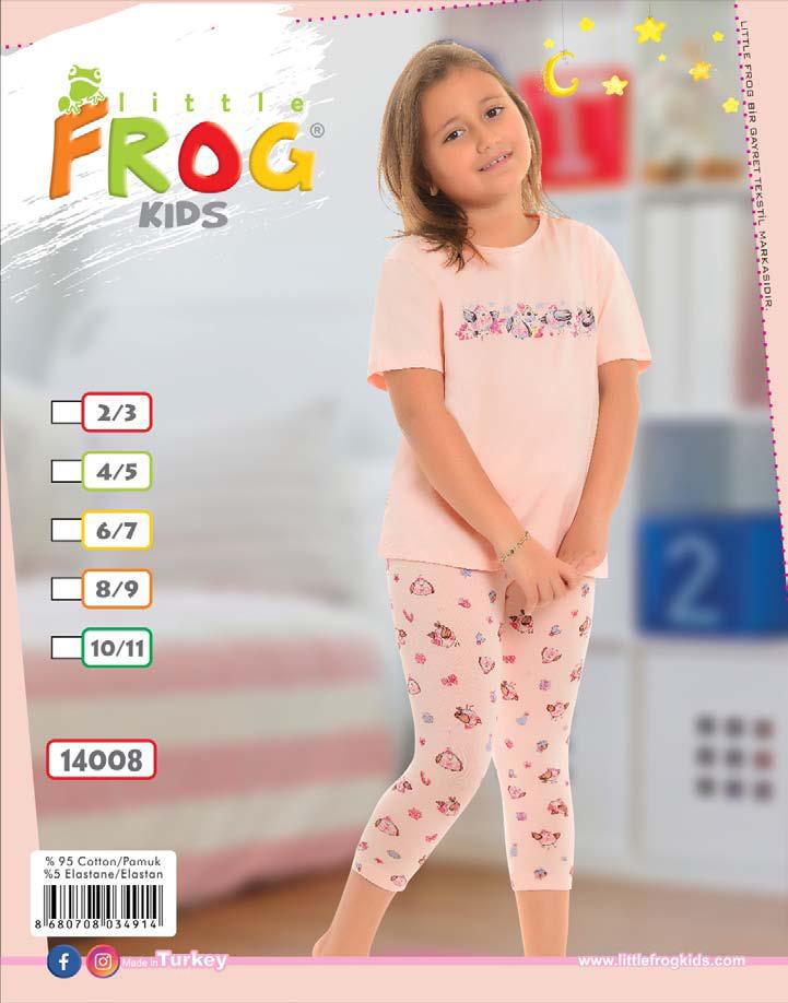 FROG 14008 KIZ ÇOCUK KISA KOL TAYTLI TK 3-11 YAŞ